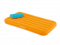 Matrace naf. Intex 66801 COZY KIDS AIRBED 157x88x18cm oranžová - Oranžová matrace + modrý polštářek