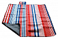 Pikniková deka CALTER® QUOD, 1.5x1.3m, pruhy modro-červené