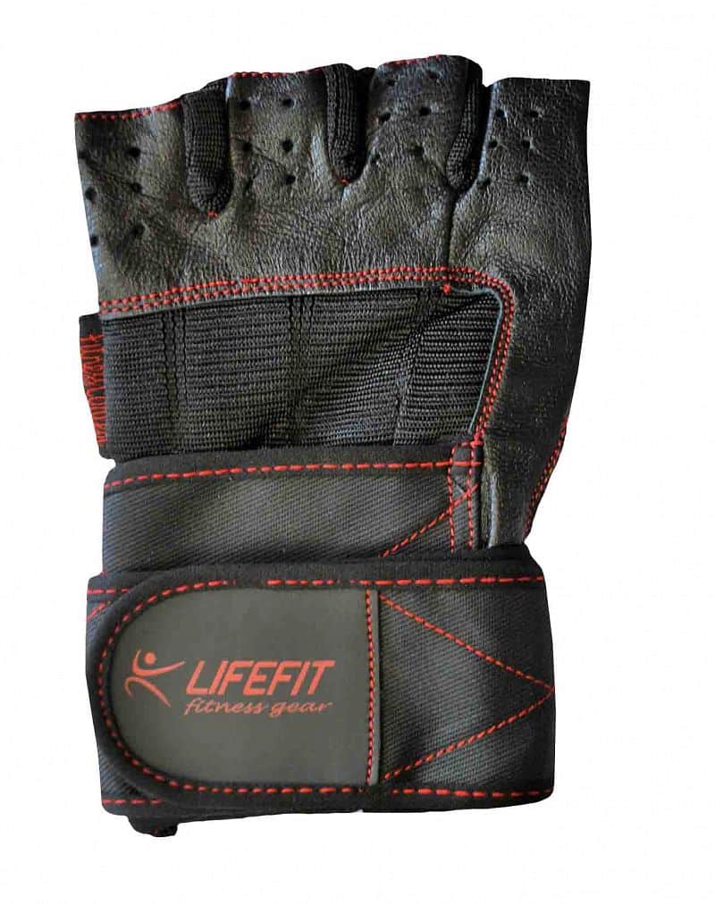 Fitnes rukavice LIFEFIT TOP, vel. XL, černé Oblečení velikost: XL