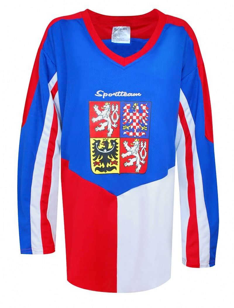Hokejový dres ČR 5, modrý Oblečení velikost: M