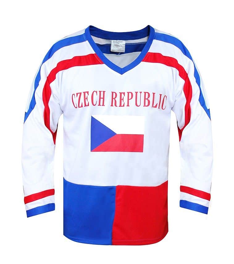 Hokejový dres ČR 7, bílý Oblečení velikost: L