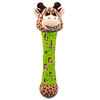 Hračka BeFun žirafa plyšová s TPR gumou pro štěně 39cm