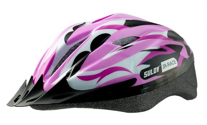 Dětská cyklo helma SULOV® JR-RACE-G, růžovo-zelená Helma velikost: S