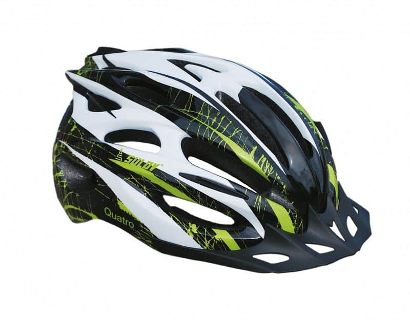 Cyklo helma SULOV QUATRO, černo-zelená Helma velikost: M