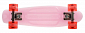 Penny board 22" BURN RIDER růžový fosforeskující, blikající kolečka
