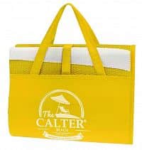 Plážová podložka CALTER® - taška, plastová, žlutá