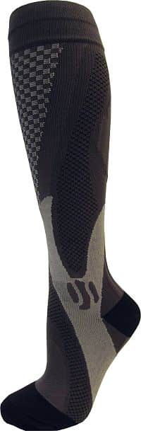 Sulov Kompresné ponožky Checker čierne