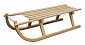 Dřevěné saně SULOV® DAVOS, sedák dřevo, 100cm