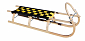 Dřevěné saně SULOV® 67, 125cm, černo-žluté