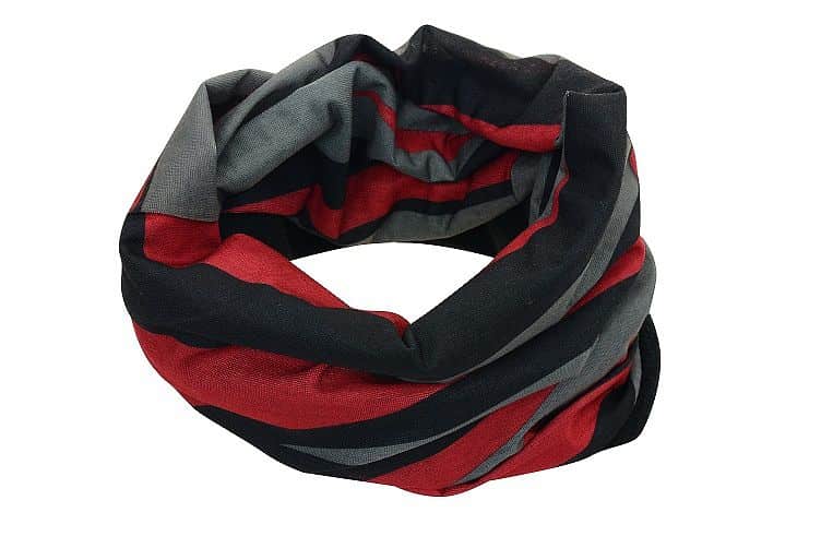 Sulov Sportovní šátek s FLÍSEM červeno-černý