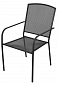 Zahradní židle, černá, 61x56x89 cm