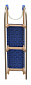 Dřevěné saně SULOV LAVINA, 125cm, plastové madlo, modro-černé