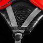 Spokey MONTANA lyžařská přilba s čelním sklem, černo-červená, vel. L/XL