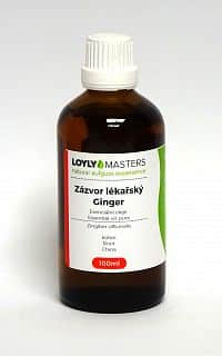 100% EO LOYLY MASTERS Zázvor lékařský (100ml)