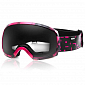 Spokey RADIUM lyžařské brýle černo-růžové