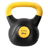 Plastový kettlebell HMS KPC 20 kg žlutý