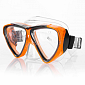 Spokey HASBRO JOURNAL Sada brýle+šnorchl, zn. NERF, černo-oranžová