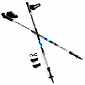 Spokey ZIGZAG II Hole Nordic Walking 2-dílné teleskopické šedo-modré, anti-shock