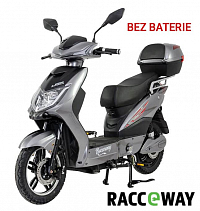 Elektrický motocykl RACCEWAY E-FICHTL, šedý-lesklý - BEZ BATERIE