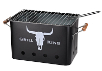 PROGARDEN Gril přenosný piknikový GRILL KING černá KO-C80901060