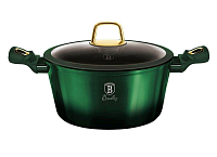 BERLINGERHAUS Kastrol s poklicí a titanovým povrchem 28 cm Emerald Collection BH-6059