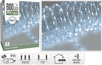 HOMESTYLING Vánoční světelný řetěz studená bílá 800 LED / 24 m KO-AX9621040