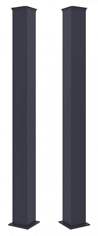 Sloupek G21 pro branku a bránu 15x190 cm s patkou, antracitový, 2 kusy