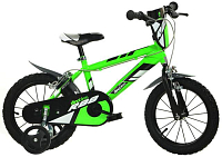2.jakost - Dětské jízdní kolo Dino Bikes 414UL zelené 14" chlapecké