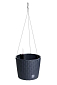 Květináč Prosperplast RATO ROUND W 25,6 cm závěsný antracit