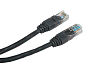 Patch kabel UTP cat 5e, 1,5m - černý