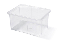 Plastový box úložný CARGOBOX 400x300x200 - barva: transparentní