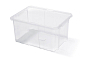 Plastový box úložný CARGOBOX 400x300x200 - barva: transparentní