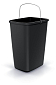 Odpadkový koš COMPACTA Q BASIC - objem: 12 l, barva: recyklovaná černá