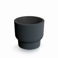 Květináč MILLY s vkladem 29,9 cm - barva: antracit
