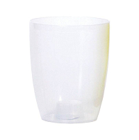 Květináč na orchidej COUBI ORCHID 13 cm - barva: transparentní matná bílá