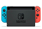 Nintendo Switch console with neon blue&amp;red Joy-Con