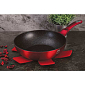 BERLINGERHAUS Wok s mramorovým povrchem 28 cm Burgundy Metallic Line BH-1267