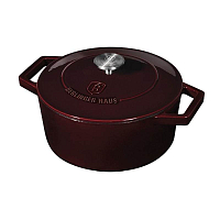 BERLINGERHAUS Pekáč litinový s poklicí 24 cm Burgundy Line BH-6497