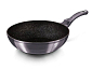 BERLINGERHAUS Pánev WOK s mramorovým povrchem 28 cm Carbon PRO Line BH-6900