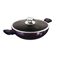 BERLINGERHAUS Pánev WOK s titanovým povrchem 30 cm Purple Eclipse Collection BH-7114