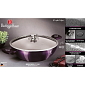 BERLINGERHAUS Pánev WOK s titanovým povrchem 30 cm Purple Eclipse Collection BH-7114