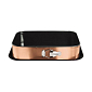 BERLINGERHAUS Forma s nepřilnavým povrchem 2v1 Rosegold Metallic Line 39x27x7,5cm BH-6474