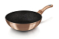 BERLINGERHAUS Wok s mramorovým povrchem 30 cm Rosegold Metallic Line BH-6171