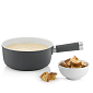 KELA Sýrové fondue LANCY keramika, šedá, 1L O22cm x v19,5cm KL-16564