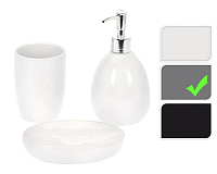 EXCELLENT HOUSEWARE Sada do koupelny DOLOMITE 3 ks šedá KO-795600090seda