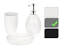 EXCELLENT HOUSEWARE Sada do koupelny DOLOMITE 3 ks šedá KO-795600090seda