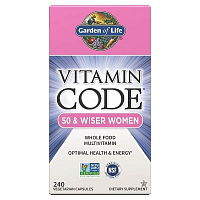 Garden of Life Vitamin Code RAW Women 50- pro ženy po padesátce - 120 kapslí