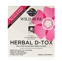 Garden of Life Wild Rose Herbal D-Tox - bylinná detoxikace celého těla - 1 sada