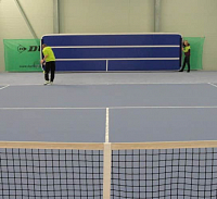 Katalog 2016 Mobilní tenisová stěna - nafukovací žíněnka -  rozměry 8 x 1,8 x 0,15 m