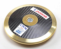 Disk z karbonových vláken lemovaný mosazným plátem - certifikace WA, hmotnost 1,75kg CCD17-1,75